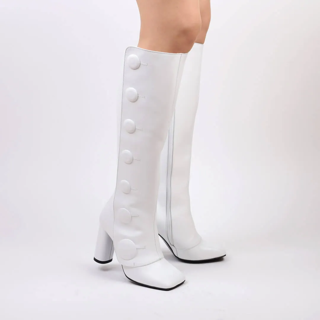 ABOTONA - button knee boot