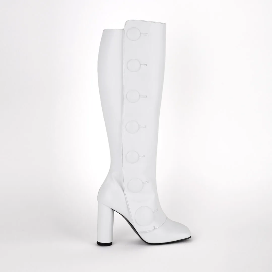 ABOTONA - button knee boot