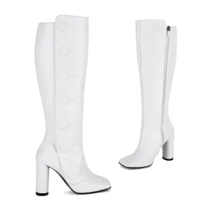 ABOTONA - button knee boot