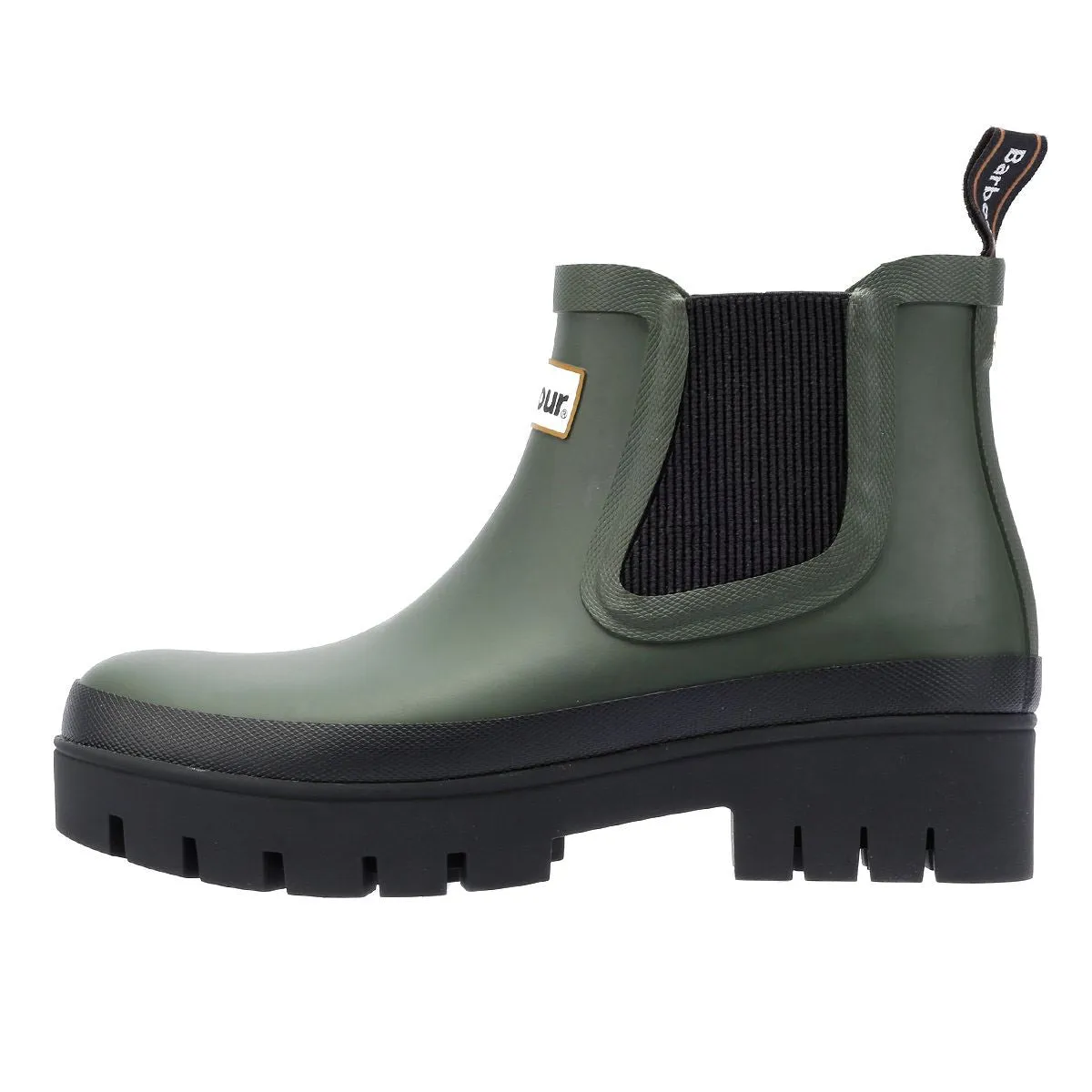 Barbour Halton Women's Olive Ankle Wellington Boots