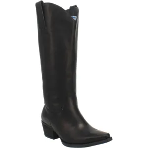 Black 14" Ladies Snip Toe Boot