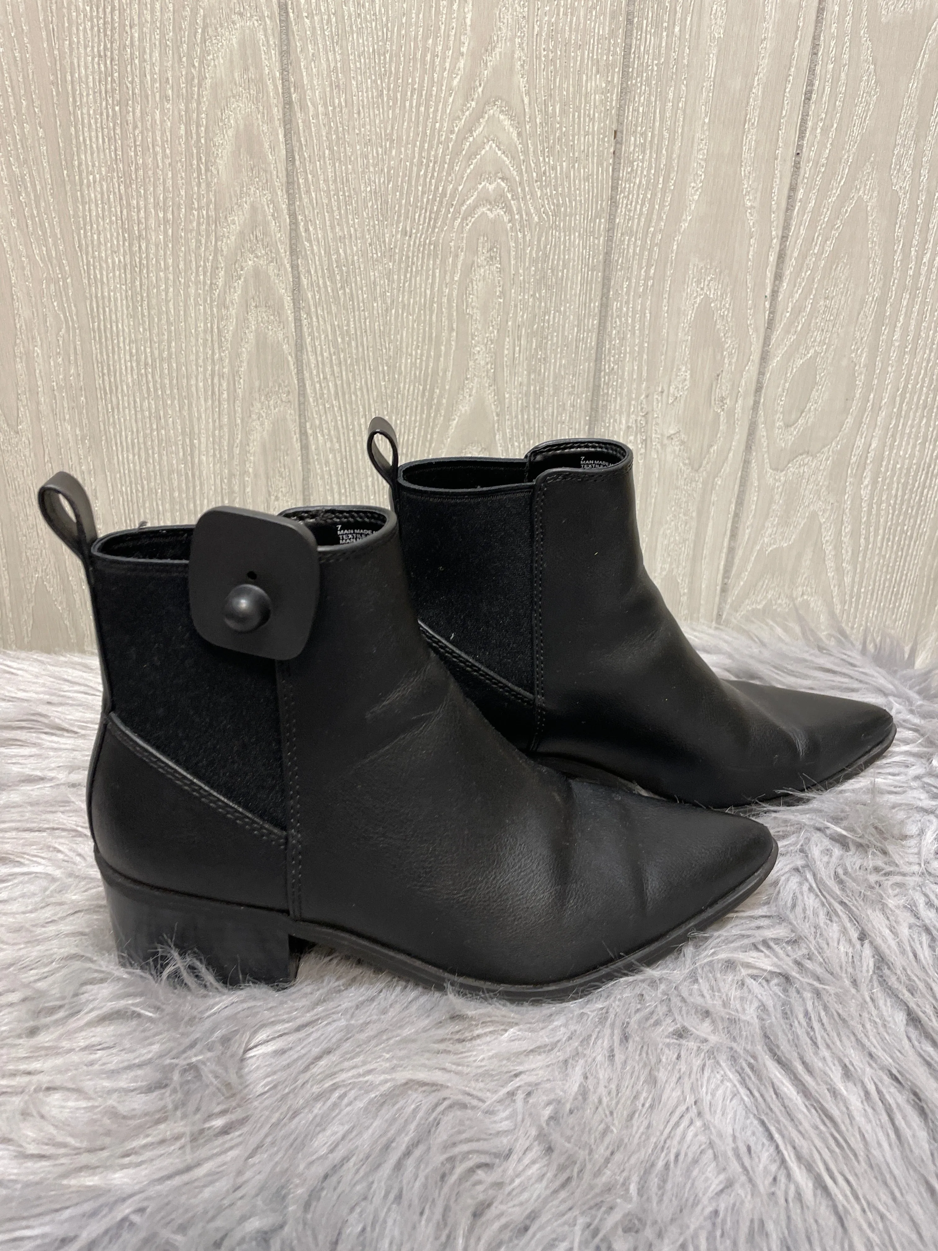 Boots Ankle Heels By A New Day In Black, Size: 7