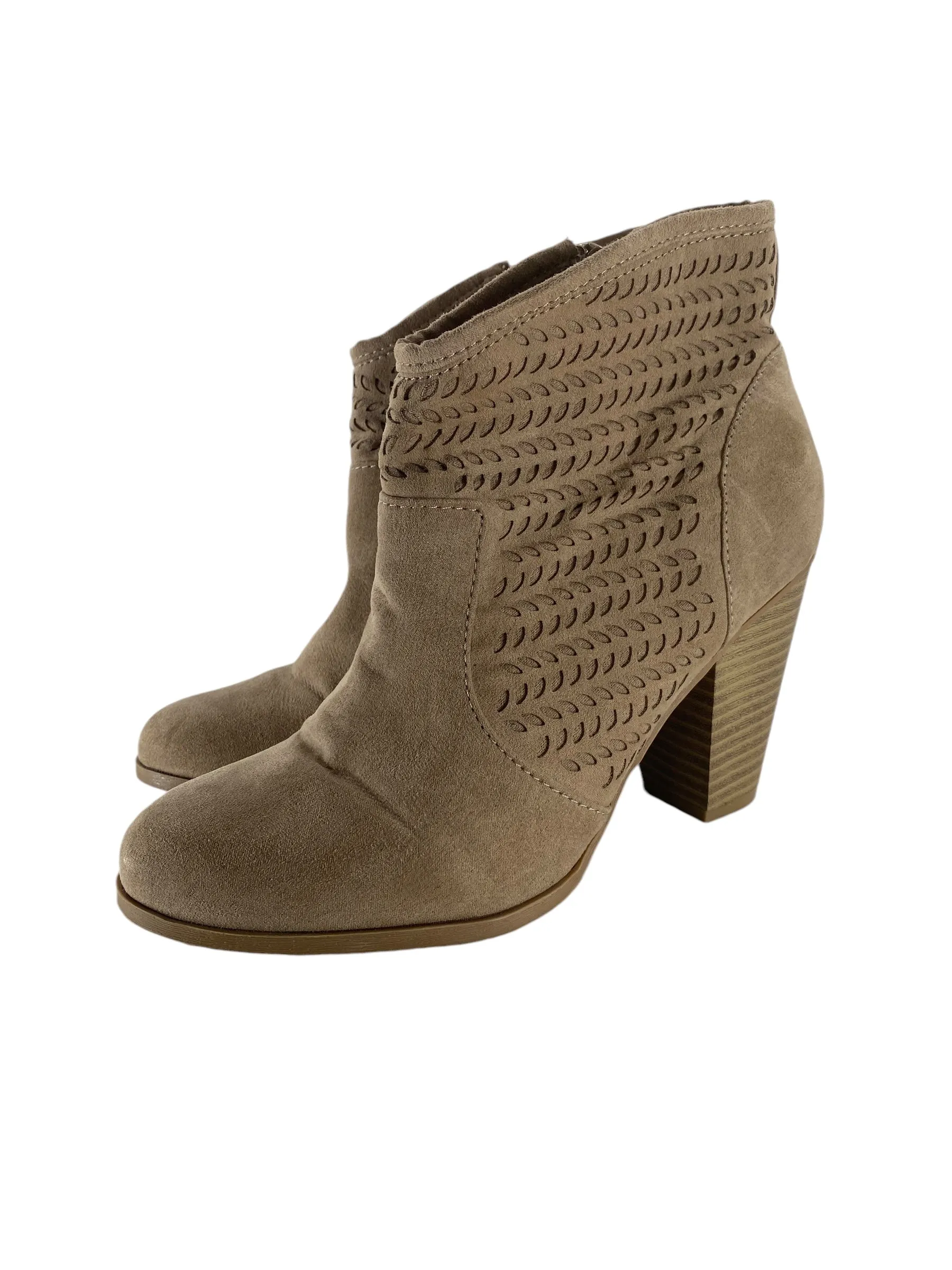 Boots Ankle Heels By Ana In Tan, Size: 7