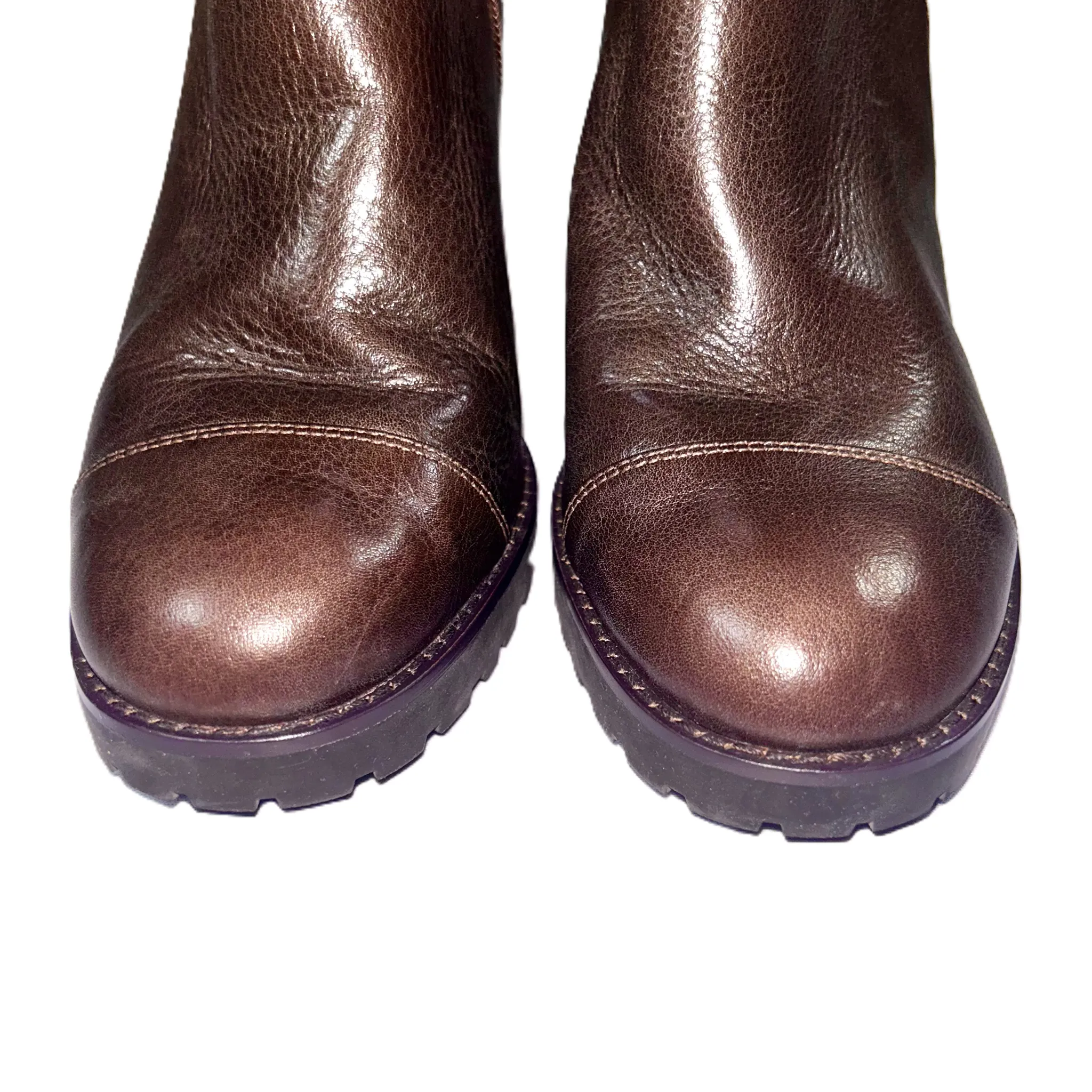 Boots Ankle Heels By Cole-haan In Brown, Size: 9