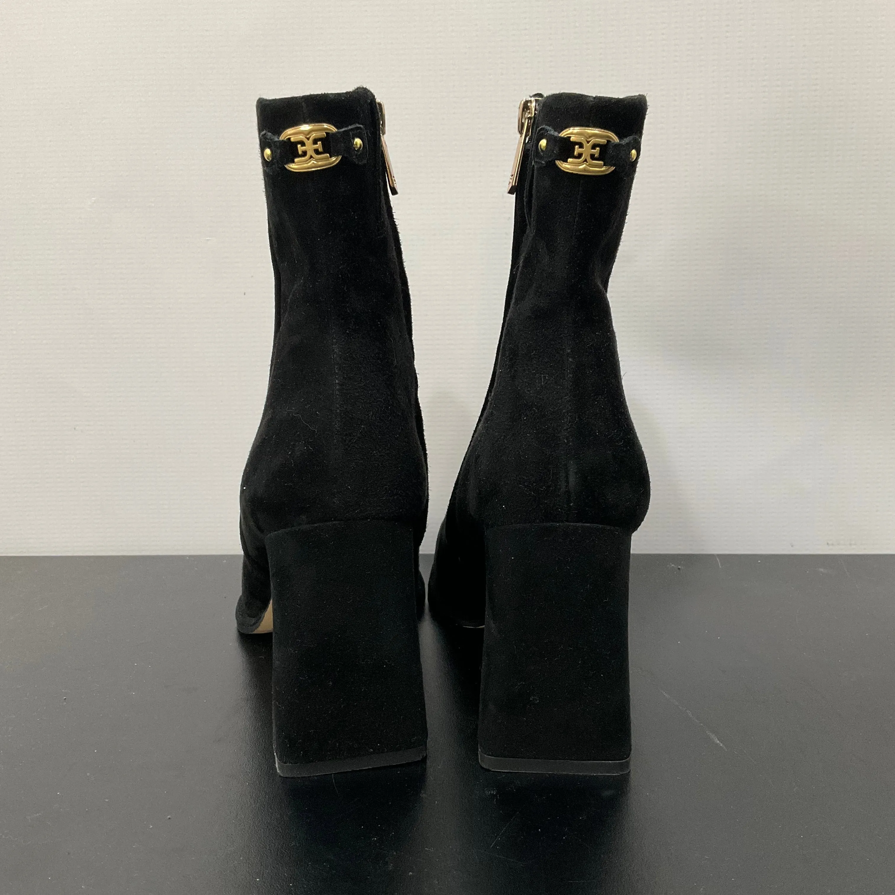 Boots Ankle Heels By Sam Edelman In Black, Size: 8.5