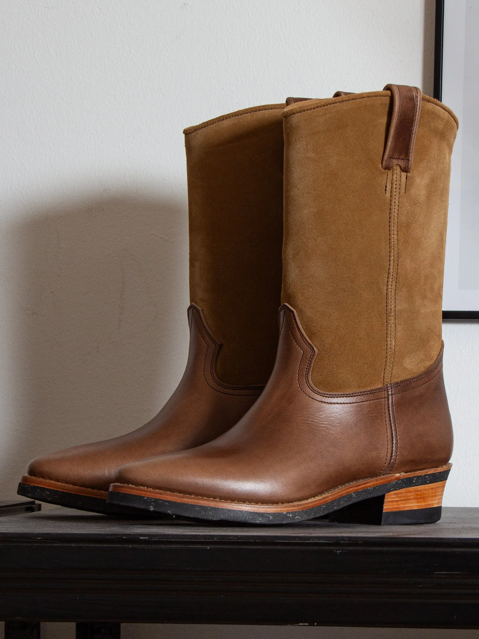 Bright Shoemakers, Roper Boot, Natural Chromexcel/ Raw Cord