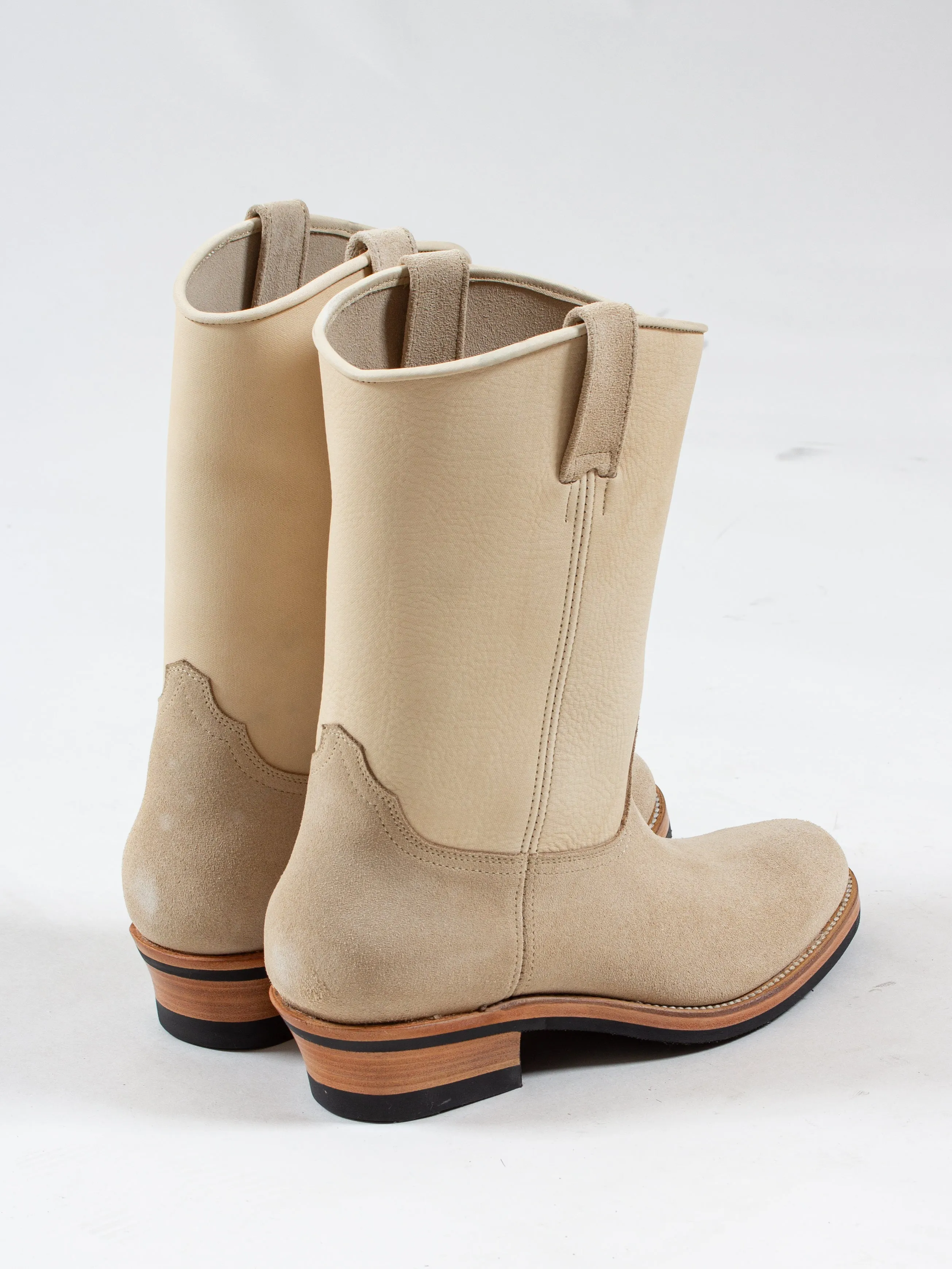 Bright Shoemakers, Roper Boot, Sand Rough Out