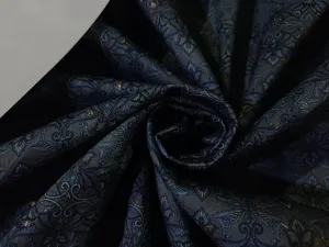 Brocade fabric slate blue and grey color 58" wide BRO892[2]