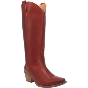 Burnished RED Ladies 14" Western Boot by Dingo