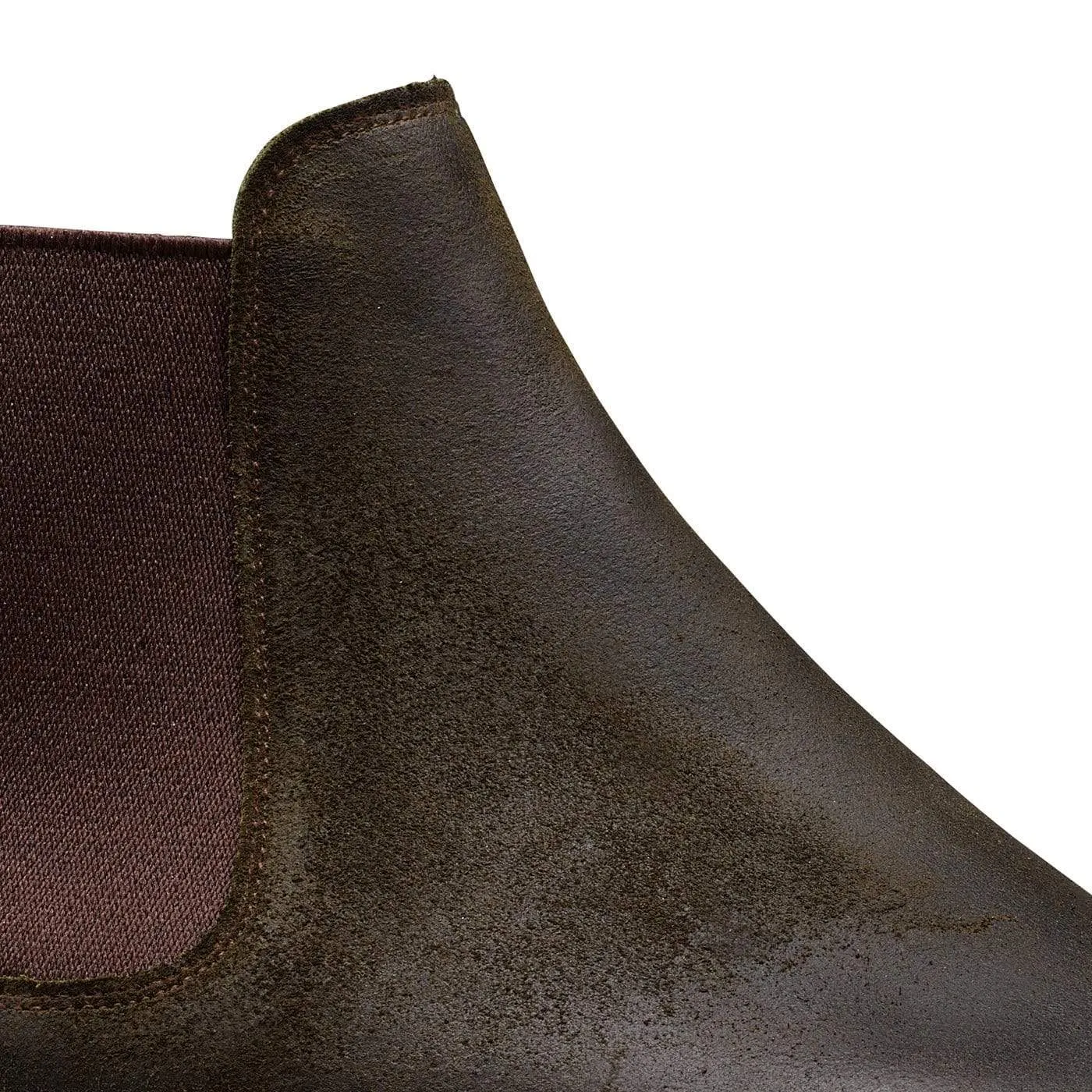 Chelsea 5 Green Rough-Out Suede