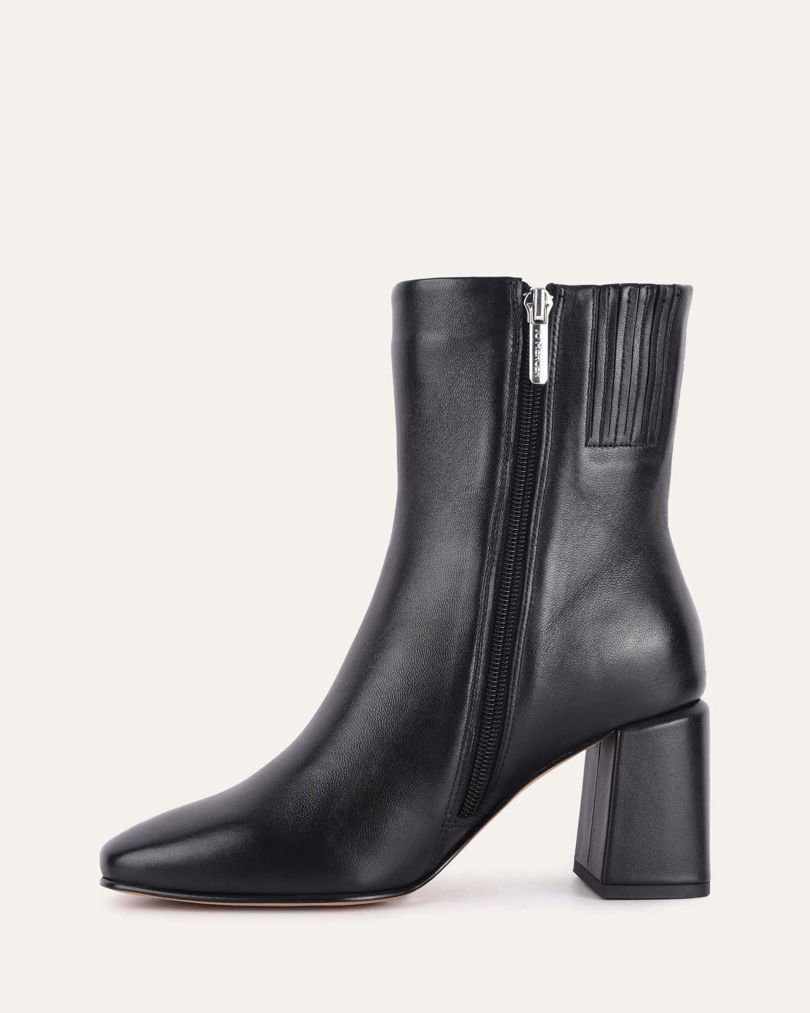 DAKOTA MID ANKLE BOOTS BLACK LEATHER