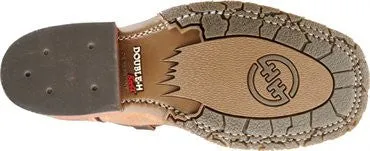 Double-H Men's 11" Domestic Wide Square Toe ICE Roper - Brown DH3560