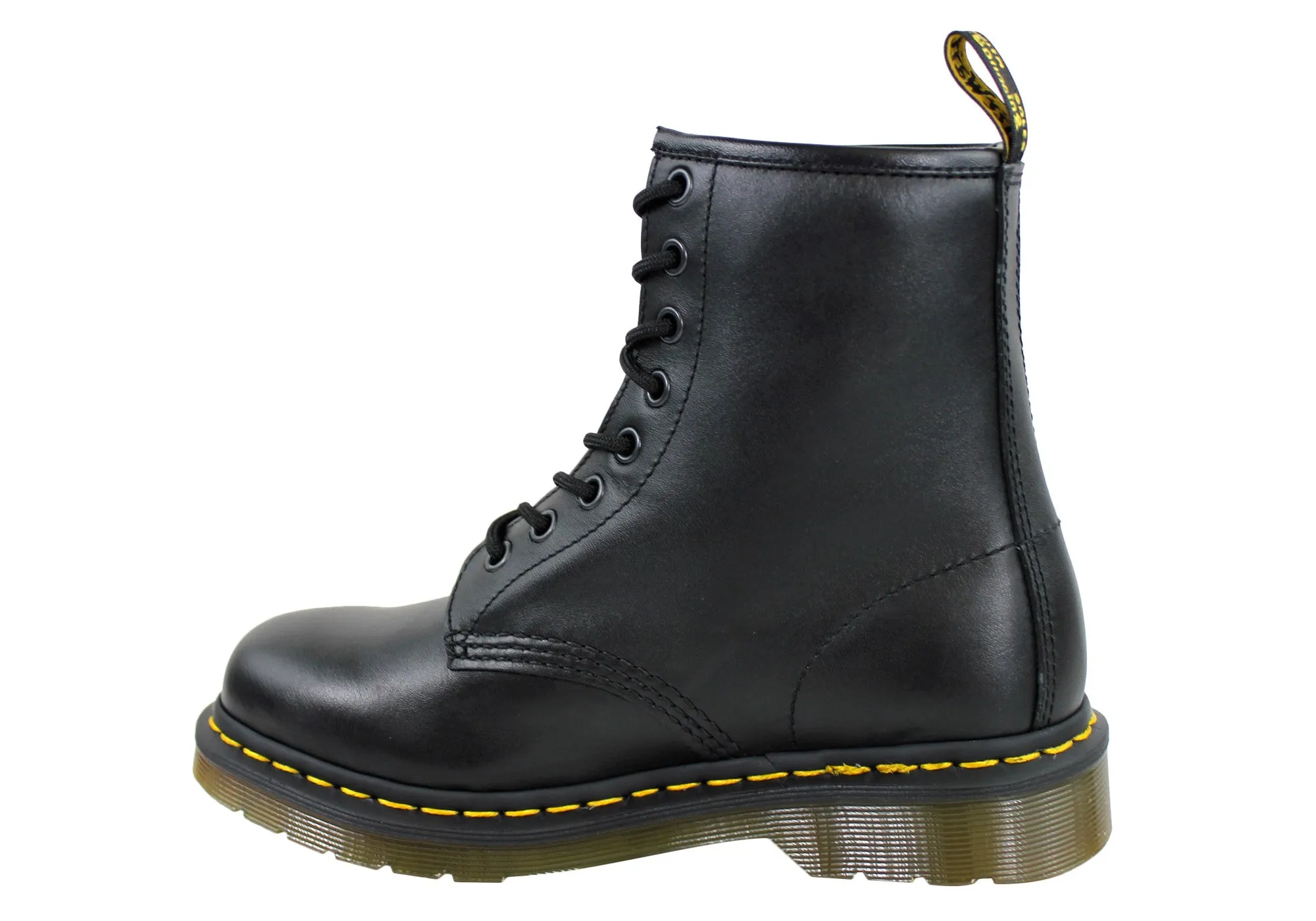 Dr Martens 1460 Black Nappa Leather Lace Up Comfortable Unisex Boots