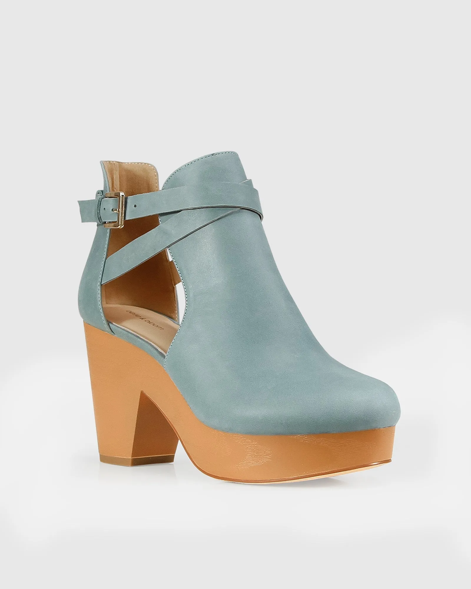 Fearless Clog Ankle Boot - Stonewash Blue