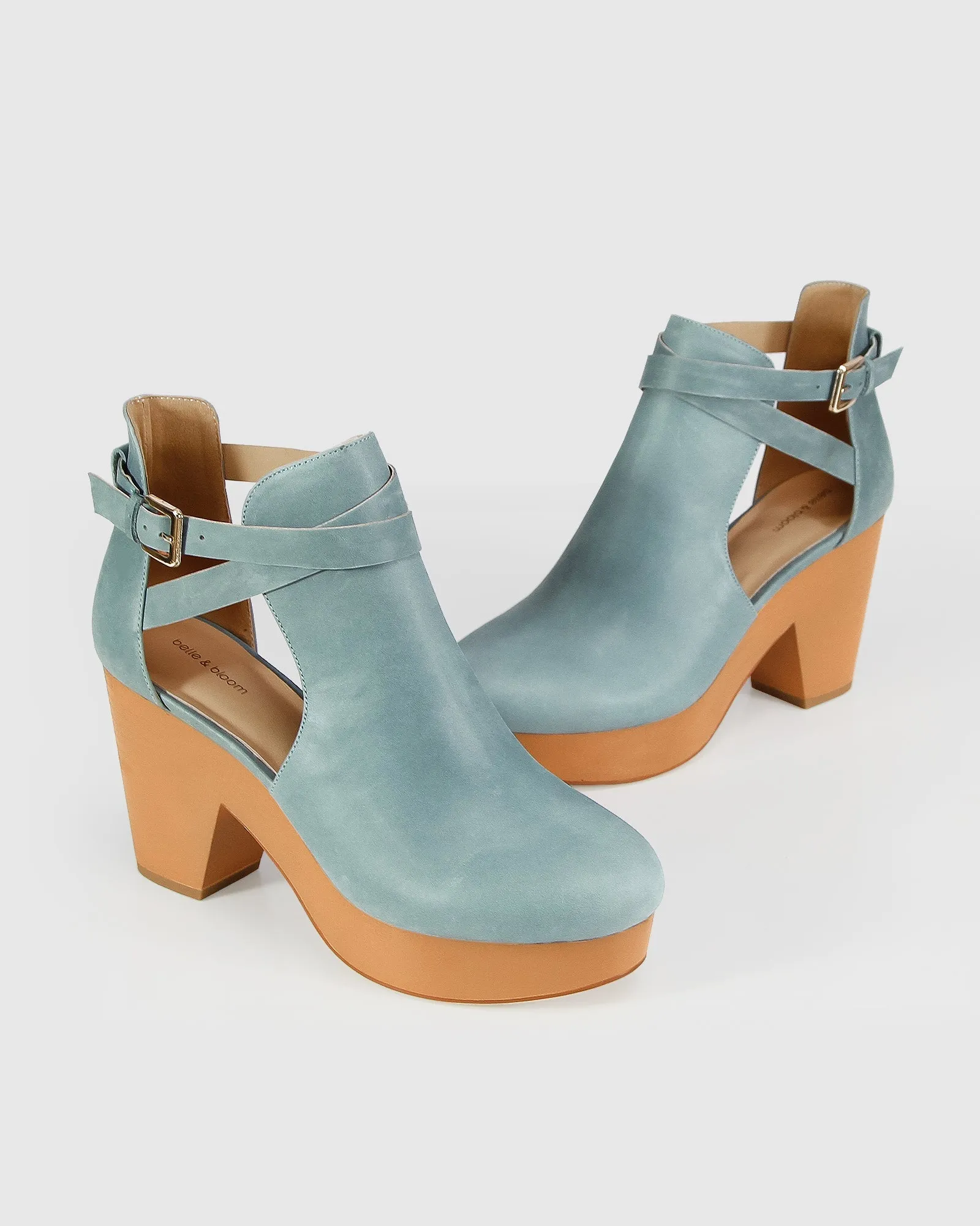 Fearless Clog Ankle Boot - Stonewash Blue