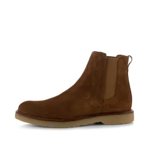 Kip chelsea boot suede - TAN