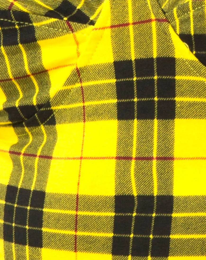 Lantas Bodice in Winter Plaid Yellow