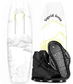 Liquid Force Bullox Aero Wakeboard Package with Index Boots (2023)