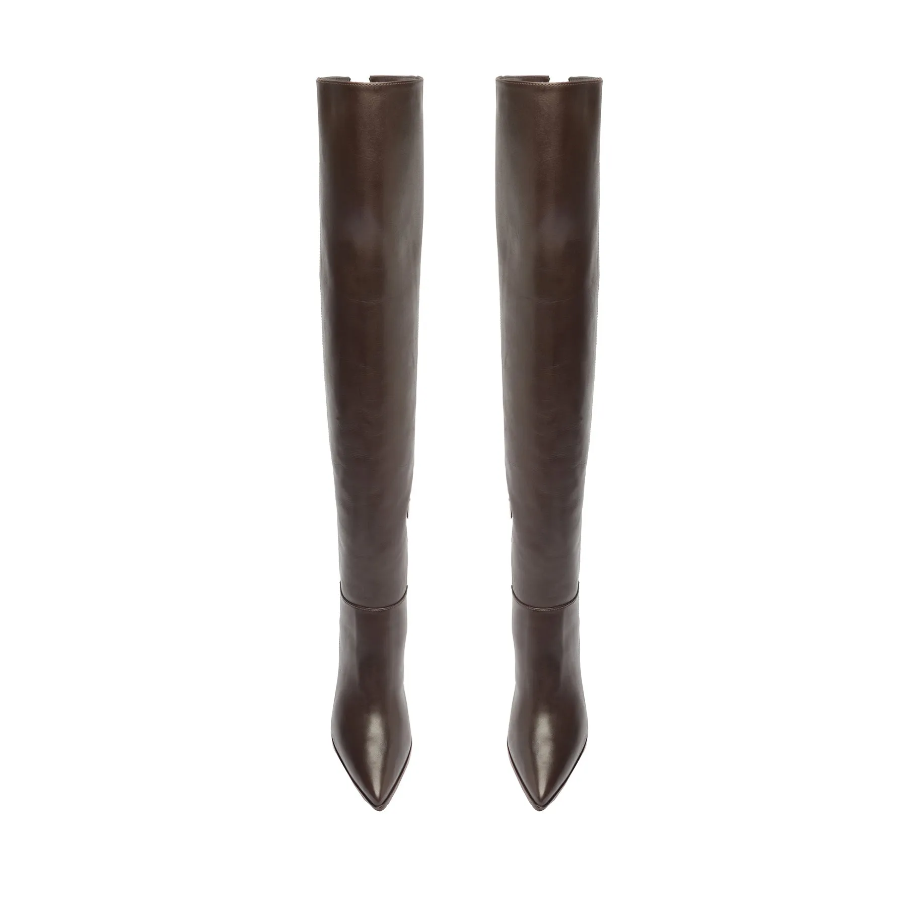 Magali Block Over the Knee Leather Boot