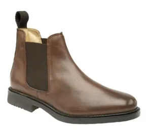 Mens Roamers Leather Chelsea Boots Cushioned lining