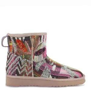 Saint Felice Embroidered Italian Fabric Snug Boots