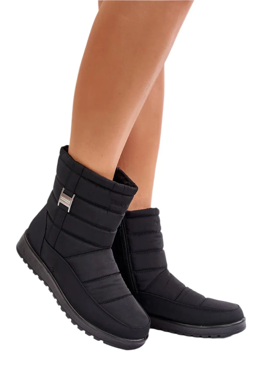 TEEK - Black Rippled Speed Snow Boots