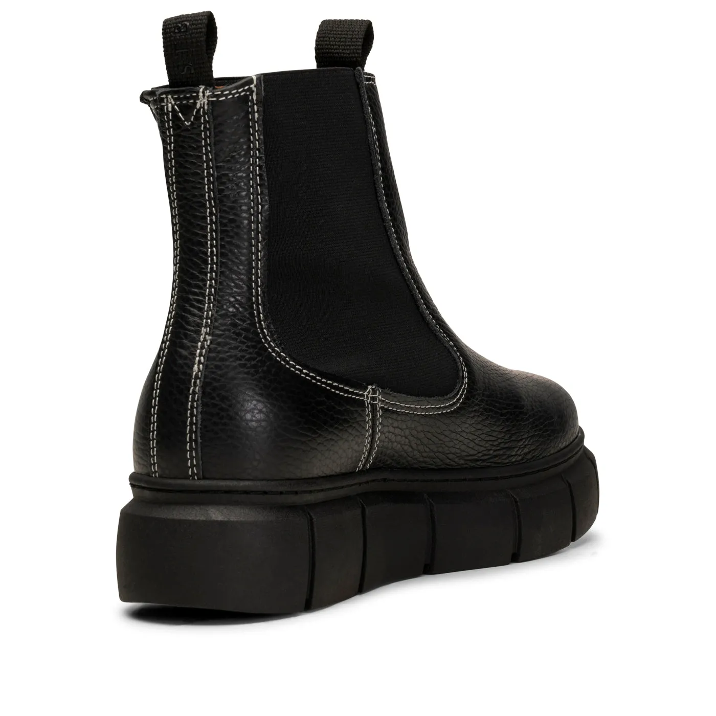 Tove chelsea boot leather - BLACK