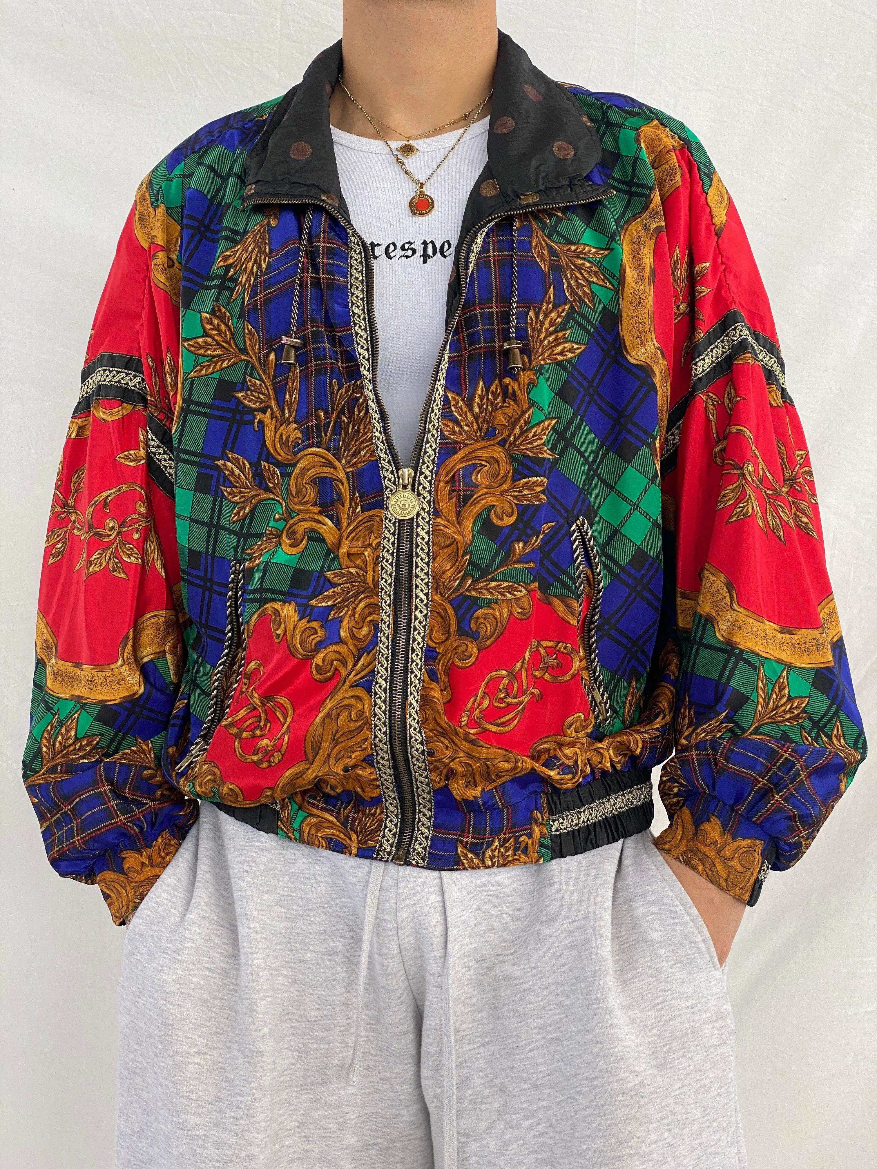 Vintage 80s/90s Giacca Sport Windbreaker Jacket