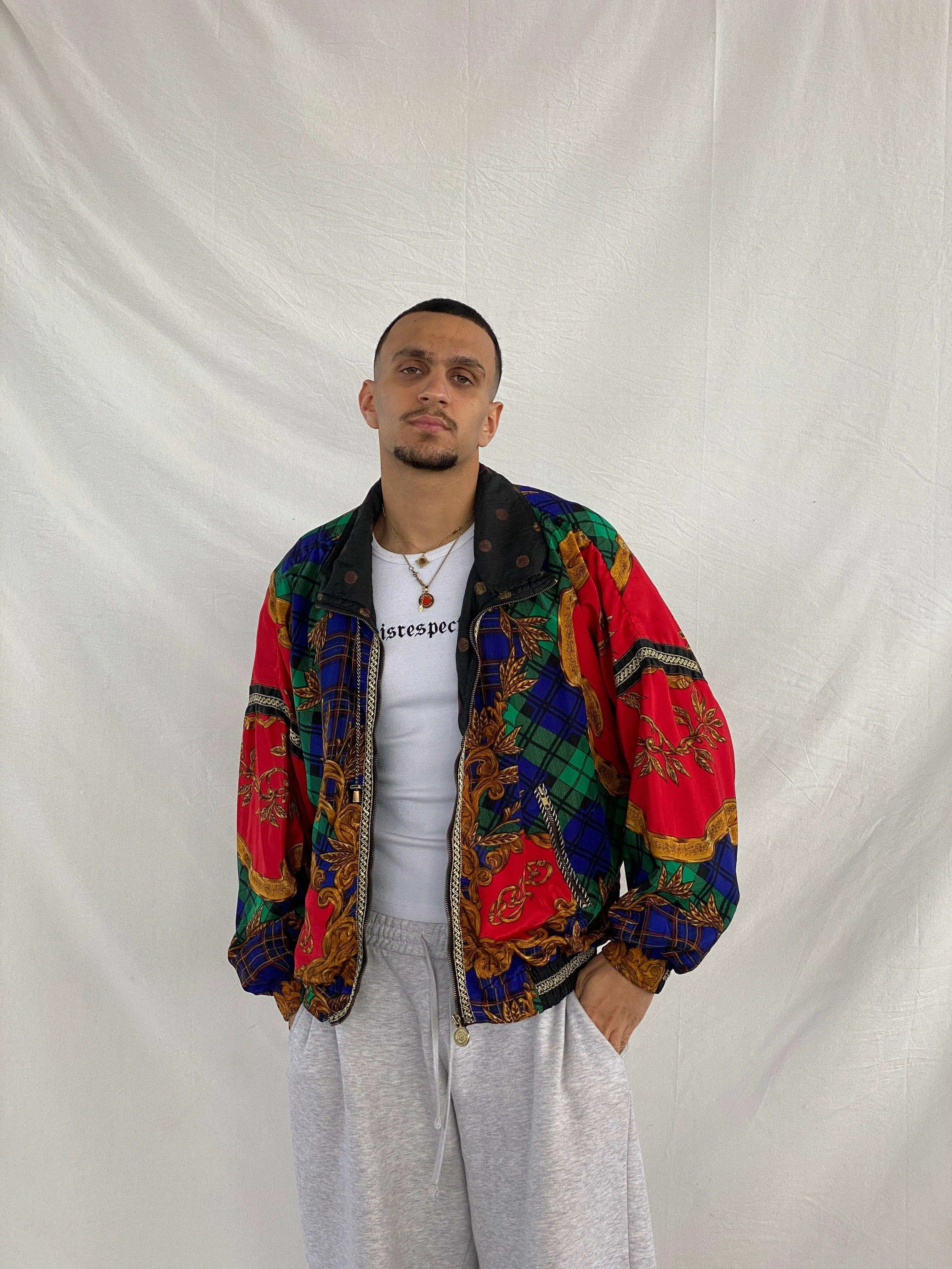 Vintage 80s/90s Giacca Sport Windbreaker Jacket