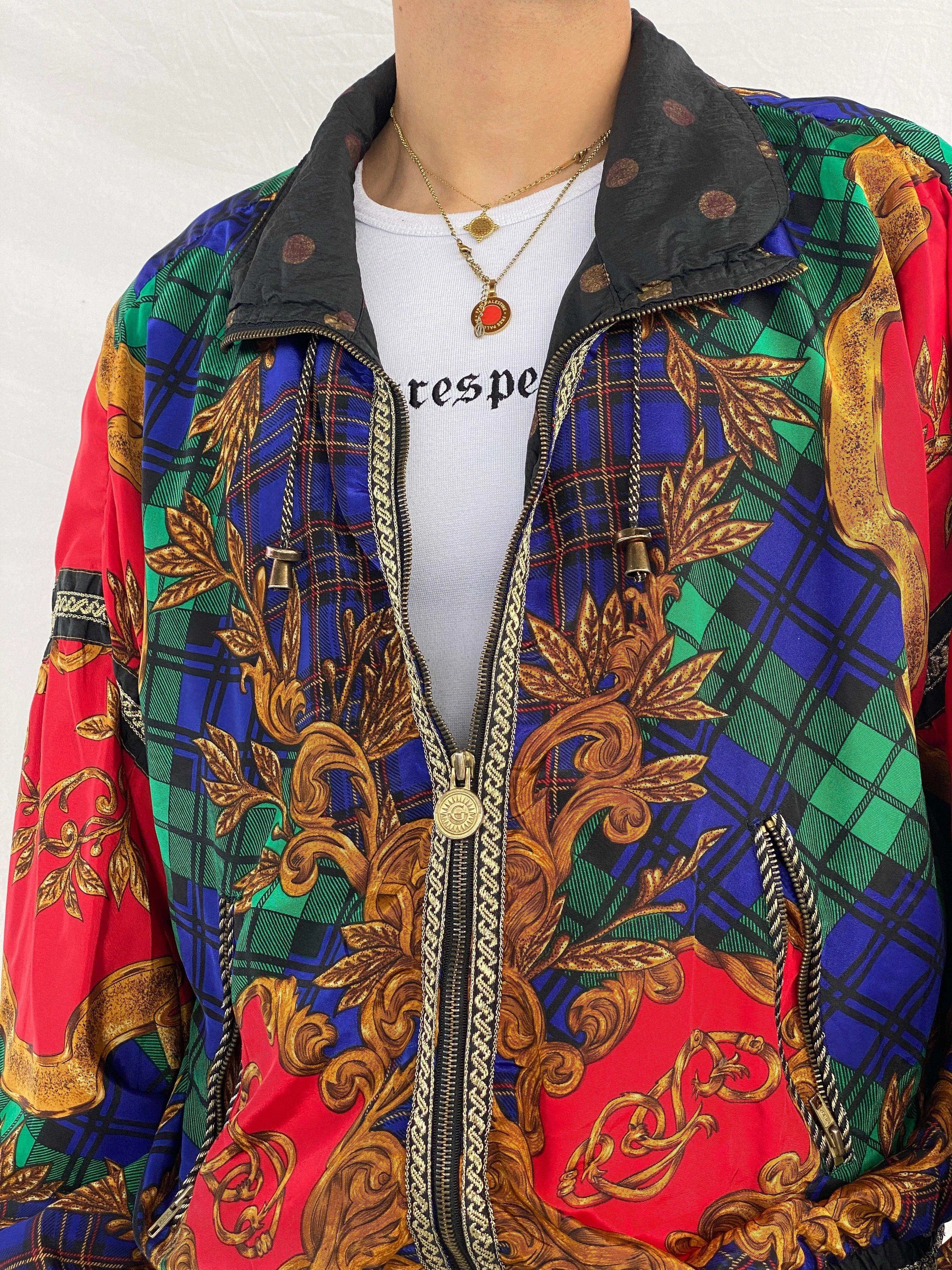 Vintage 80s/90s Giacca Sport Windbreaker Jacket