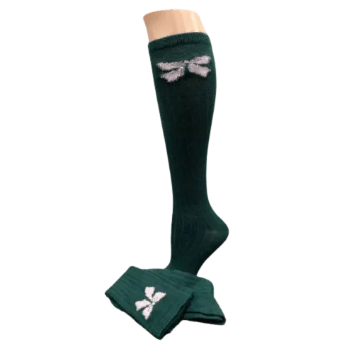 Women's Bow Socks, Women's Acrylic Knee-Hi Socks, Women's Boot Socks