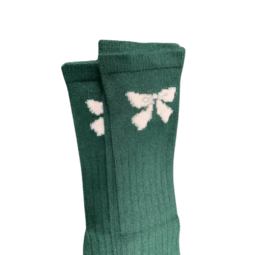 Women's Bow Socks, Women's Acrylic Knee-Hi Socks, Women's Boot Socks