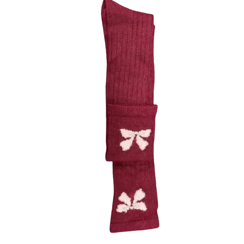 Women's Bow Socks, Women's Acrylic Knee-Hi Socks, Women's Boot Socks